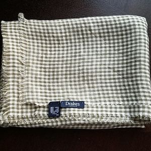 Drakes linen scarf